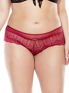Romantic cheeky panties, stretch lace, lacing, plus size
